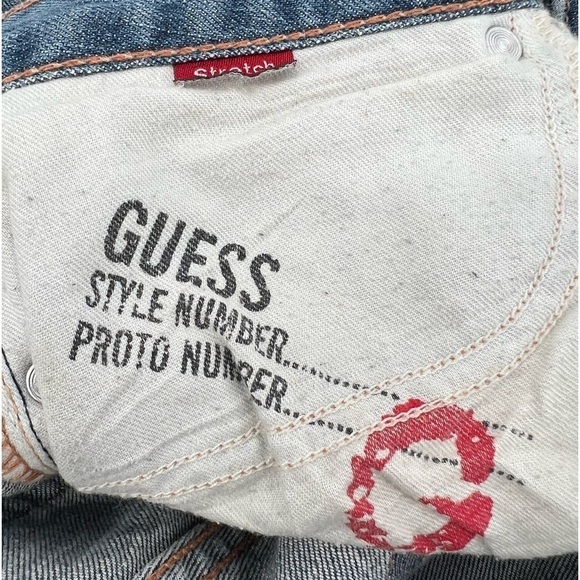 Guess Jeans Daredevil Bootcut Distressed Denim Jeans Size 27 Women's - Picture 6 of 6